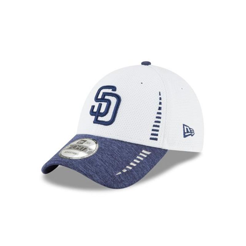 MLB San Diego Padres Speed Tech 9Forty Adjustable (YCE4309) - White New Era Caps